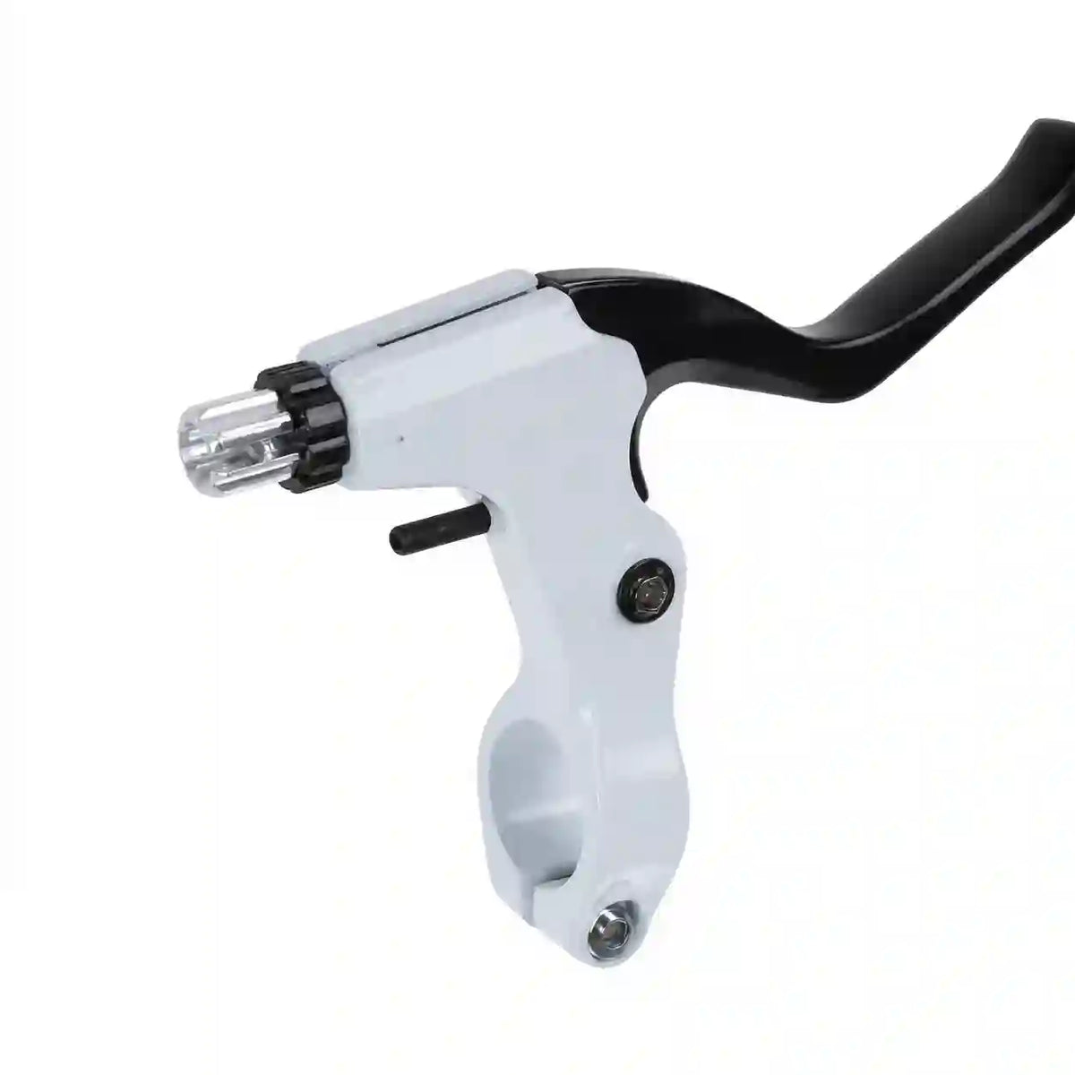 Hand accelerator and brake levers on a clean white background for ride-on vehicle control parts.