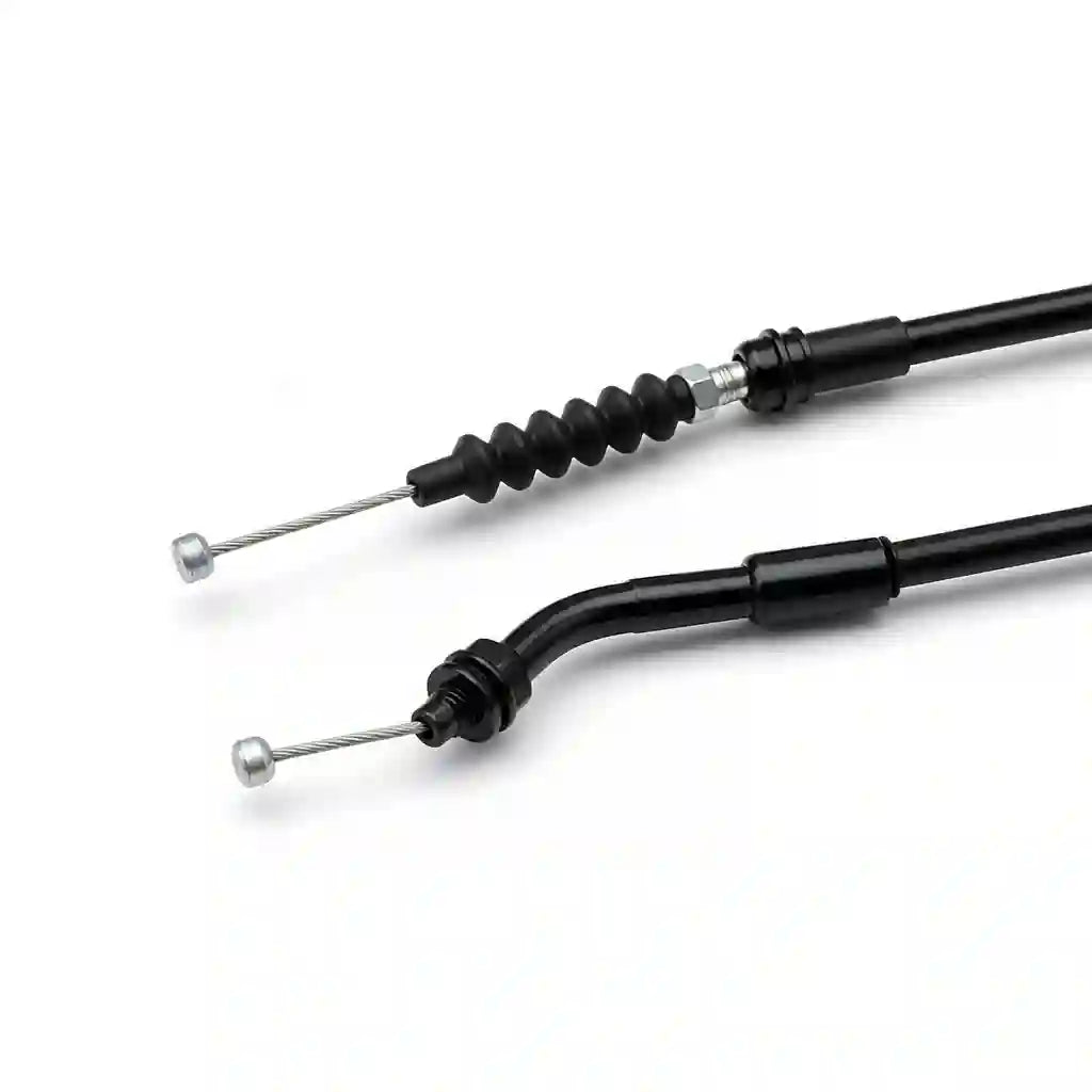 Brake cable on white background