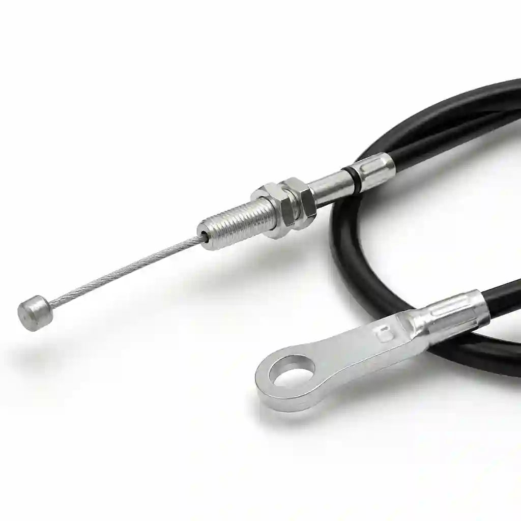 Drum Brake cable on white background