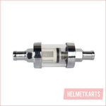 1/4" Chrome universal fuel filter (X-Small) - Helmetkarts