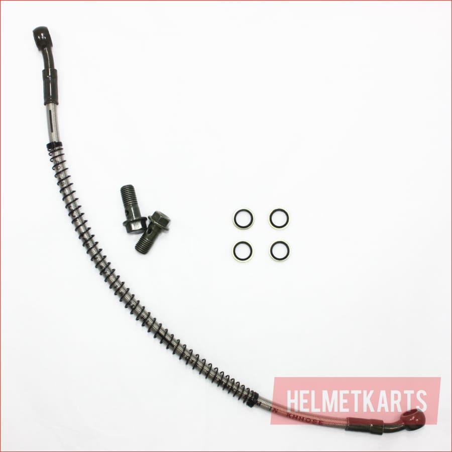 10mm Banjo 405mm Oil Cooler Radiator Hose Line PIT PRO Quad Dirt Bike ATV Buggy Blygo
