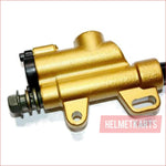 10mm (Gold/Long) Foot brake hydraulic master cylinder - Helmetkarts