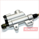 10mm (Silver/Long) Foot brake hydraulic master cylinder - Helmetkarts