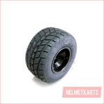 10x4.50-5" Semi slick front Alloy wheel (rim and tyre) Pair (x2) - Helmetkarts