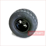 10x4.50-5" Semi slick front Alloy wheel (rim and tyre) Pair (x2) - Helmetkarts