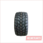 10x4.50-5" Semi slick front Alloy wheel (rim and tyre) Pair (x2) - Helmetkarts