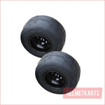 10x4.50-5" Super slick front Alloy wheel (rim and tyre) Pair (x2) - Helmetkarts