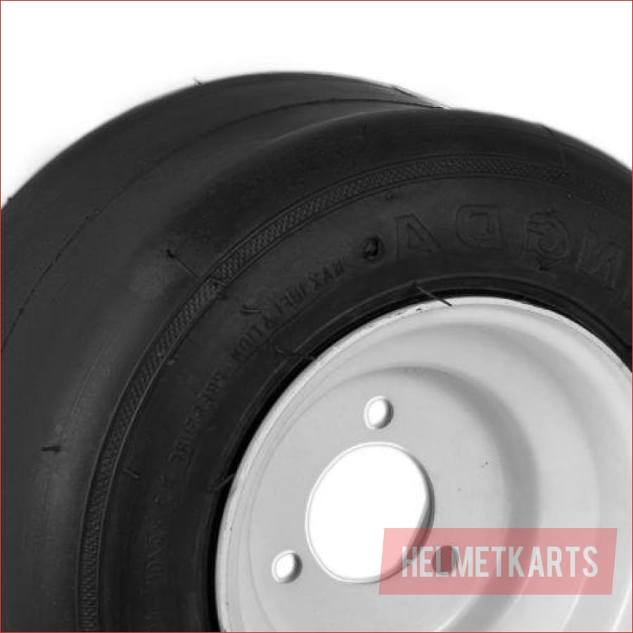 10x4.50-5" Super slick front Steel wheel (rim and tyre) Pair (x2) - Helmetkarts