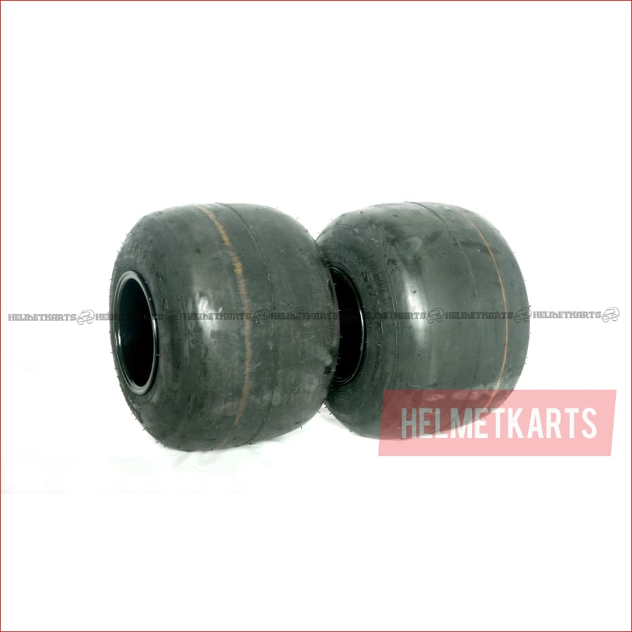 11x7.10-5" Super slick rear Alloy wheel (rim and tyre) Pair (x2) - Helmetkarts