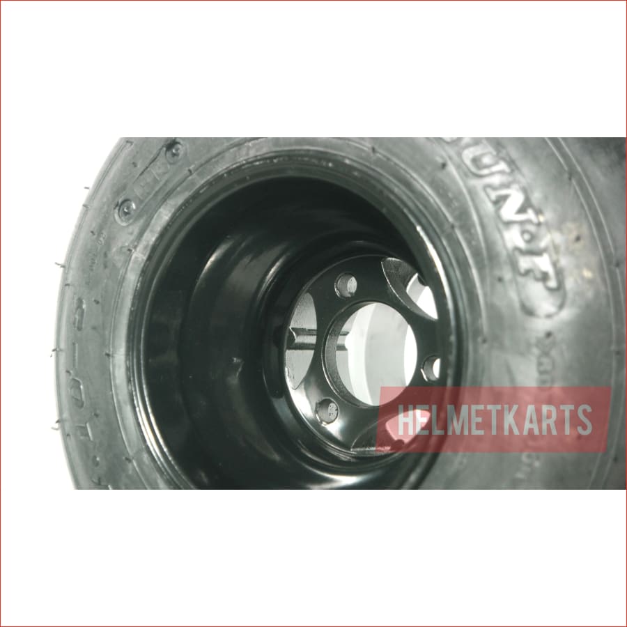 11x7.10-5" Super slick rear Alloy wheel (rim and tyre) Pair (x2) - Helmetkarts