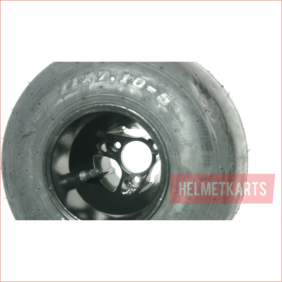 11x7.10-5" Super slick rear Alloy wheel (rim and tyre) Pair (x2) - Helmetkarts