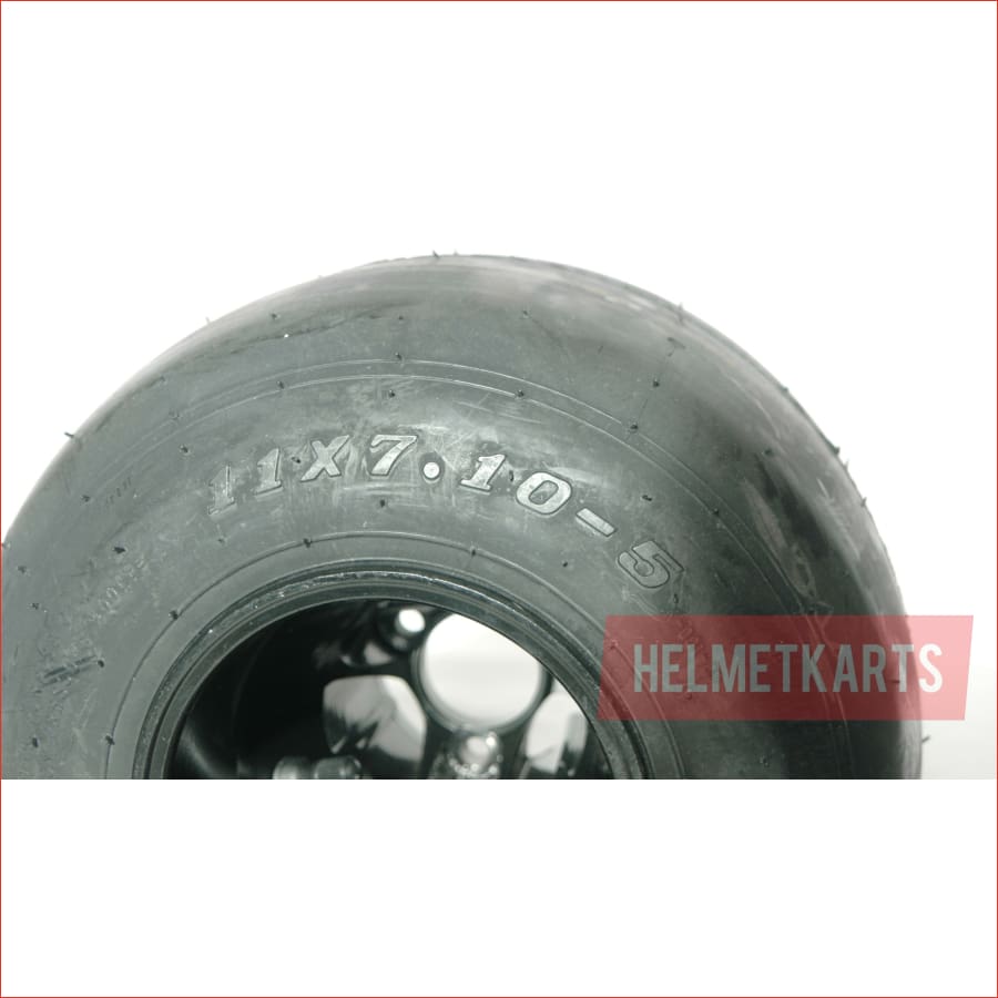 11x7.10-5" Super slick rear Alloy wheel (rim and tyre) Pair (x2) - Helmetkarts