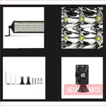 12" LED light bar 1100 watts - Helmetkarts
