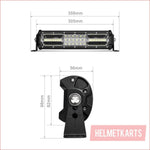12" LED light bar 650 watts - Helmetkarts