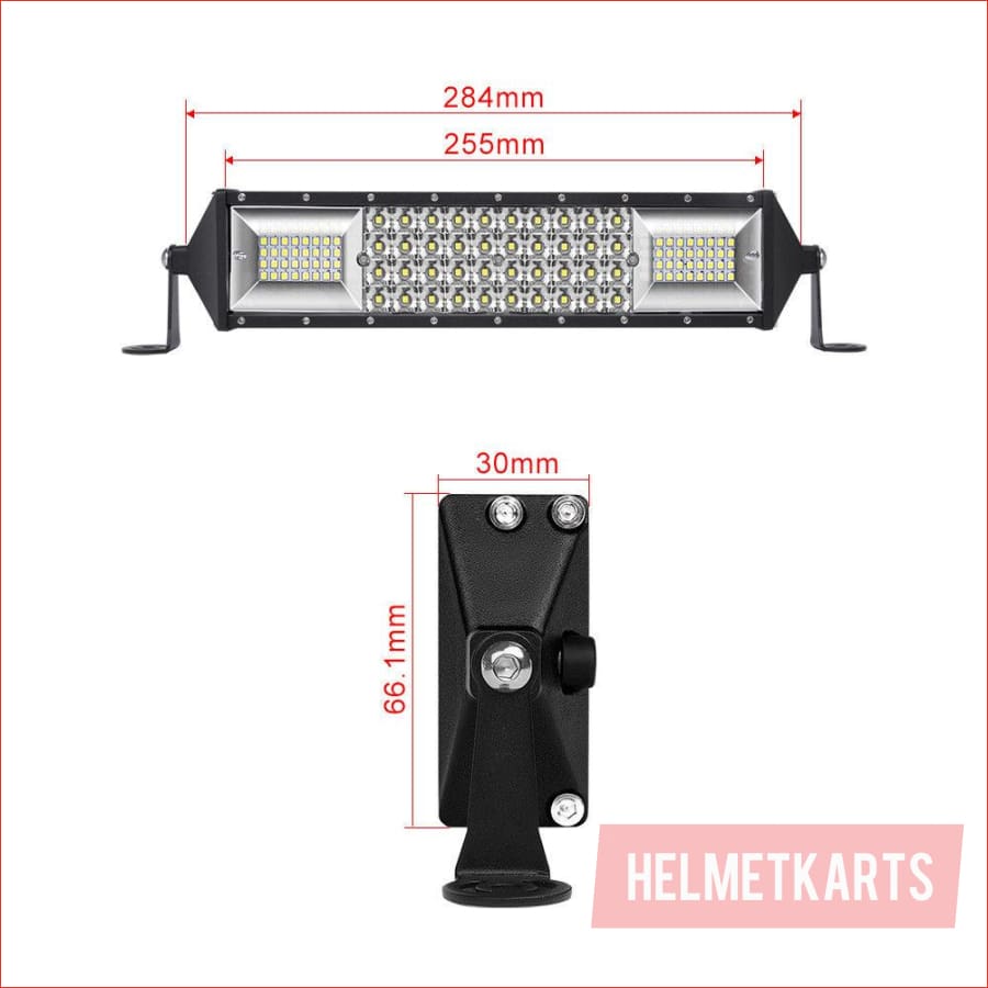 12" LED light bar 840 watts - Helmetkarts
