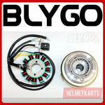 12 Pole Magneto Stator Roller Flywheel 200cc 250cc Engine PIT Quad Dirt Bike ATV Blygo