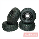 13x5-6" Off road wheel (rim and tyre) Pair (x2) - Helmetkarts