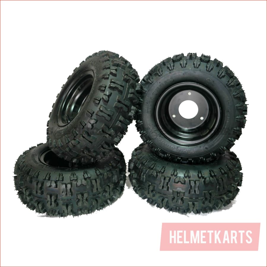 13x5-6" Off road wheel (rim and tyre) Pair (x2) - Helmetkarts
