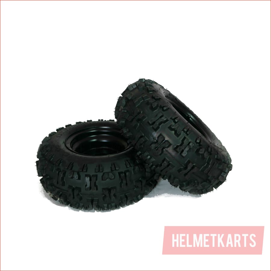 13x5-6" Off road wheel (rim and tyre) Pair (x2) - Helmetkarts