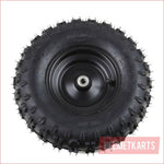 13x5-6" Pneumatic knobby wheel (rim and tyre) Pair (x2) - Helmetkarts