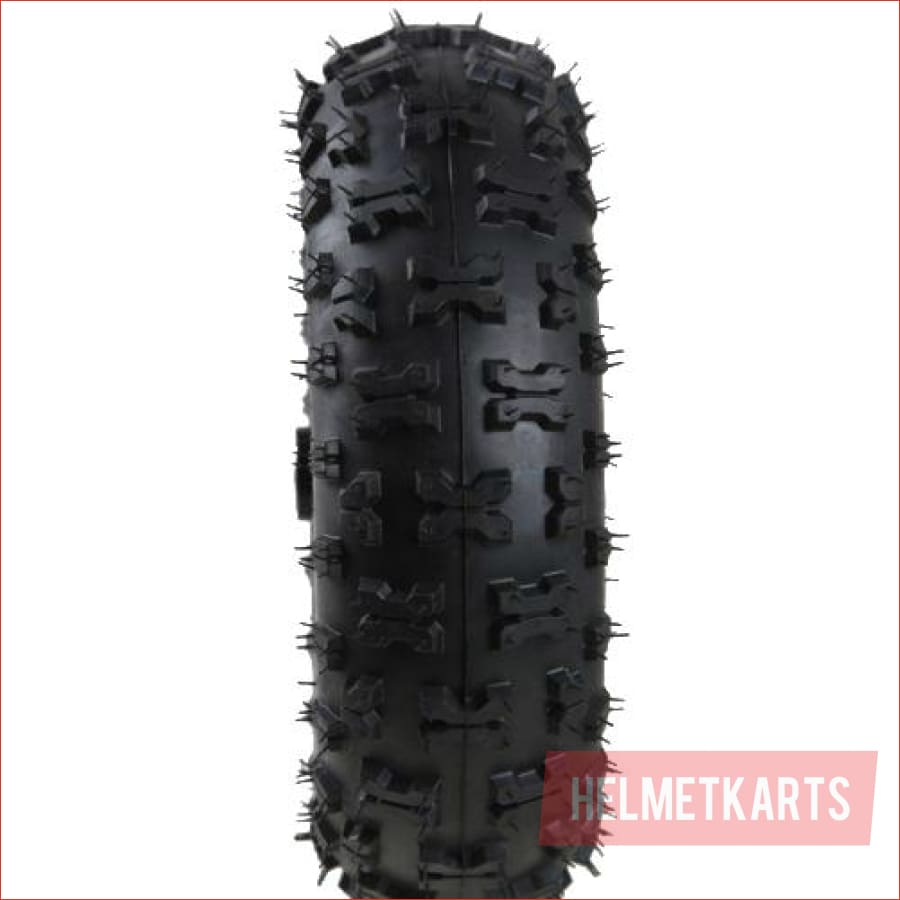 13x5-6" Pneumatic knobby wheel (rim and tyre) Pair (x2) - Helmetkarts