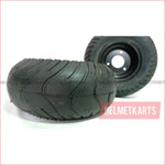 13x6.50-6" Semi - Slick Aluminium wheel (rim and tyre) Pair (x2) - Helmetkarts
