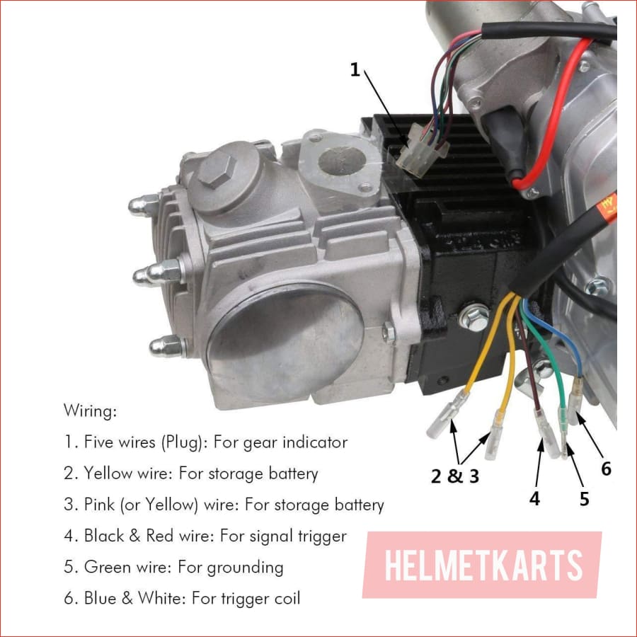 150cc Engine - Semi Automatic w/ Reverse - Helmetkarts
