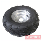 16x8-7" Off road wheel (rim and tyre) Pair (x2) - Helmetkarts
