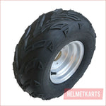 16x8-7" Off road wheel (rim and tyre) Pair (x2) - Helmetkarts