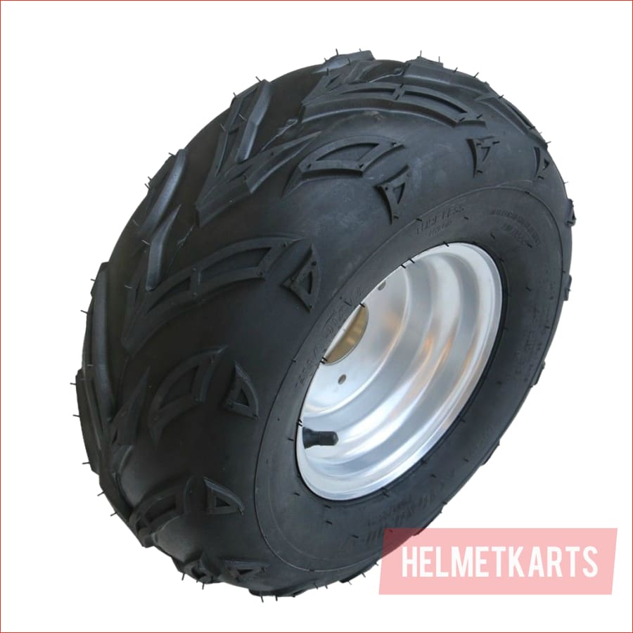 16x8-7" Off road wheel (rim and tyre) Pair (x2) - Helmetkarts