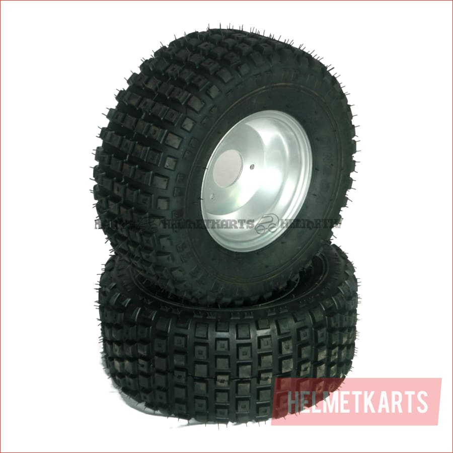 16x8-7" XXL Off road wheel (rim and tyre) Pair (x2) - Helmetkarts