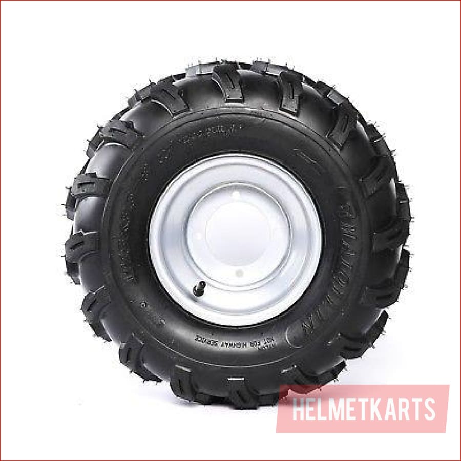 18x9.5-8" Off road road wheel (rim and tyre) Pair (x2) - Helmetkarts