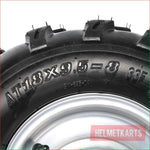 18x9.5-8" Off road road wheel (rim and tyre) Pair (x2) - Helmetkarts