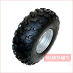 19x7-8" Knobby wheel (rim and tyre) Pair (x2) - Helmetkarts