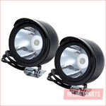 2.5" LED Fog light 10 watts - Black - Helmetkarts