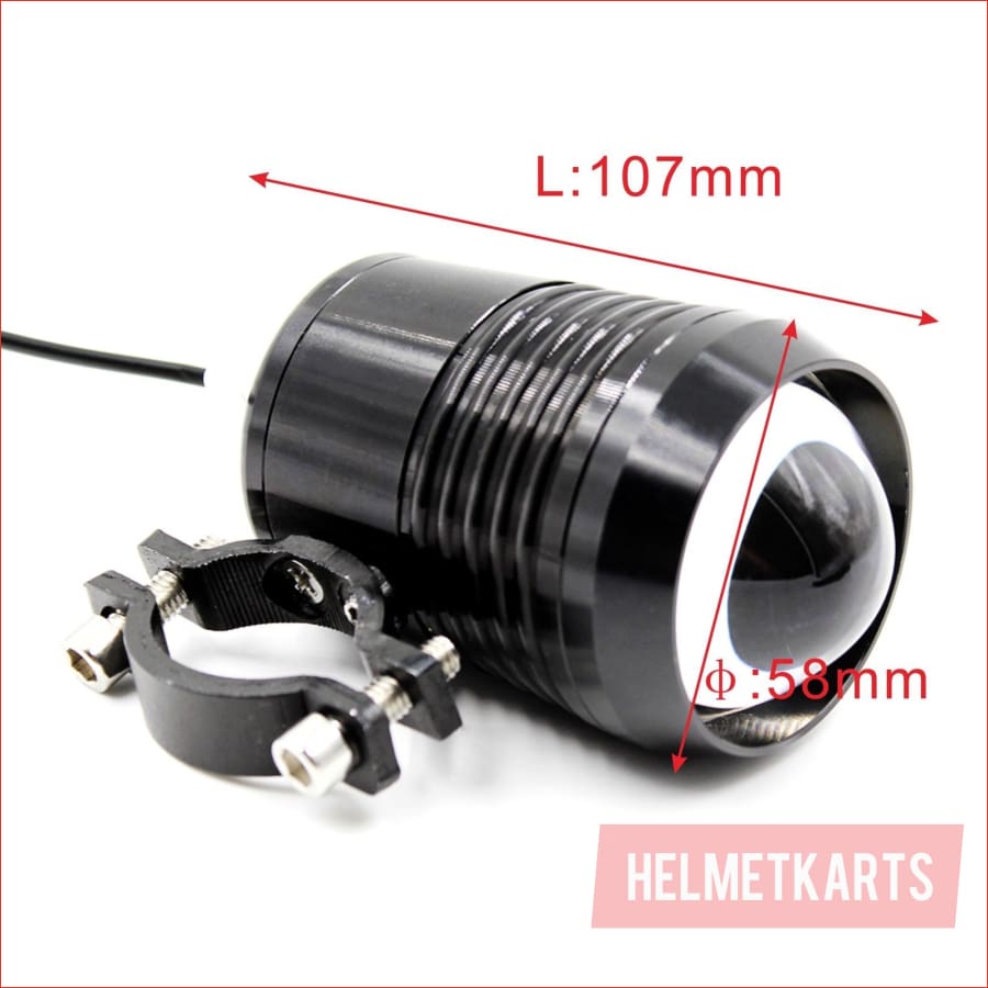 2" LED Fog light 30 watts - Black - Helmetkarts