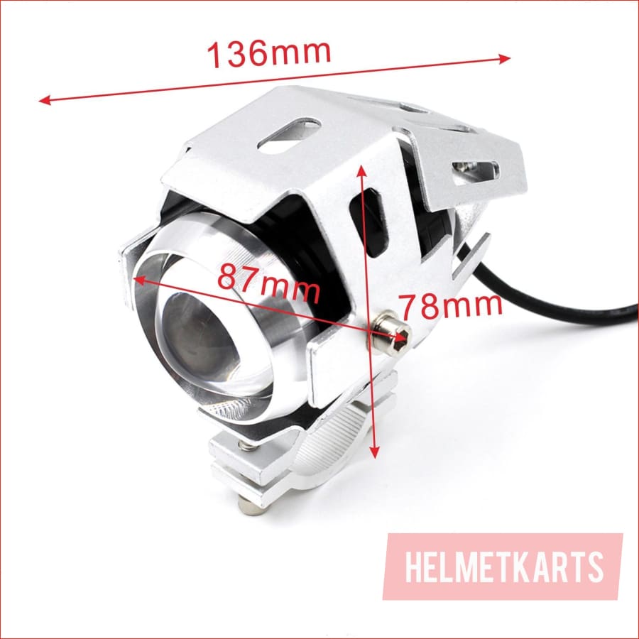 2" LED Fog light 60 watts - Silver - Helmetkarts