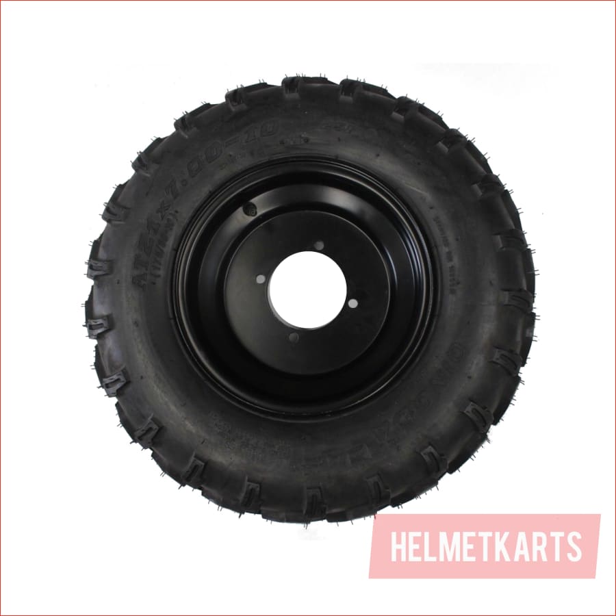 21x7-10" Front GOLIATH off road wheel (rim and tyre) Pair (x2) - Helmetkarts