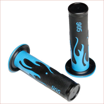 BLUE FLAME 24mm 22mm Throttle Handgrip Hand Grips PIT PRO Trail Dirt Bike Blygo