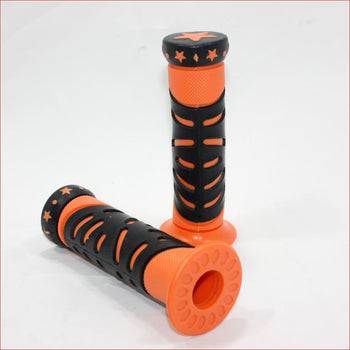 Orange STAR 24mm 22mm Handle Bar Throttle Hand Grips PIT PRO Trail Dirt Bike Blygo