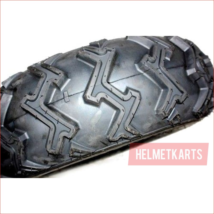25x10-12" Rear Alloy Rim Wheel (rim and tyre) Pair (x2) - Helmetkarts