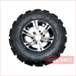 25x8-12" Front Alloy Rim Wheel (rim and tyre) Pair (x2) - Helmetkarts