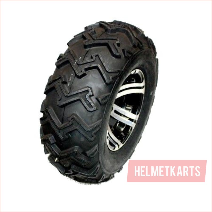 25x8-12" Front Alloy Rim Wheel (rim and tyre) Pair (x2) - Helmetkarts