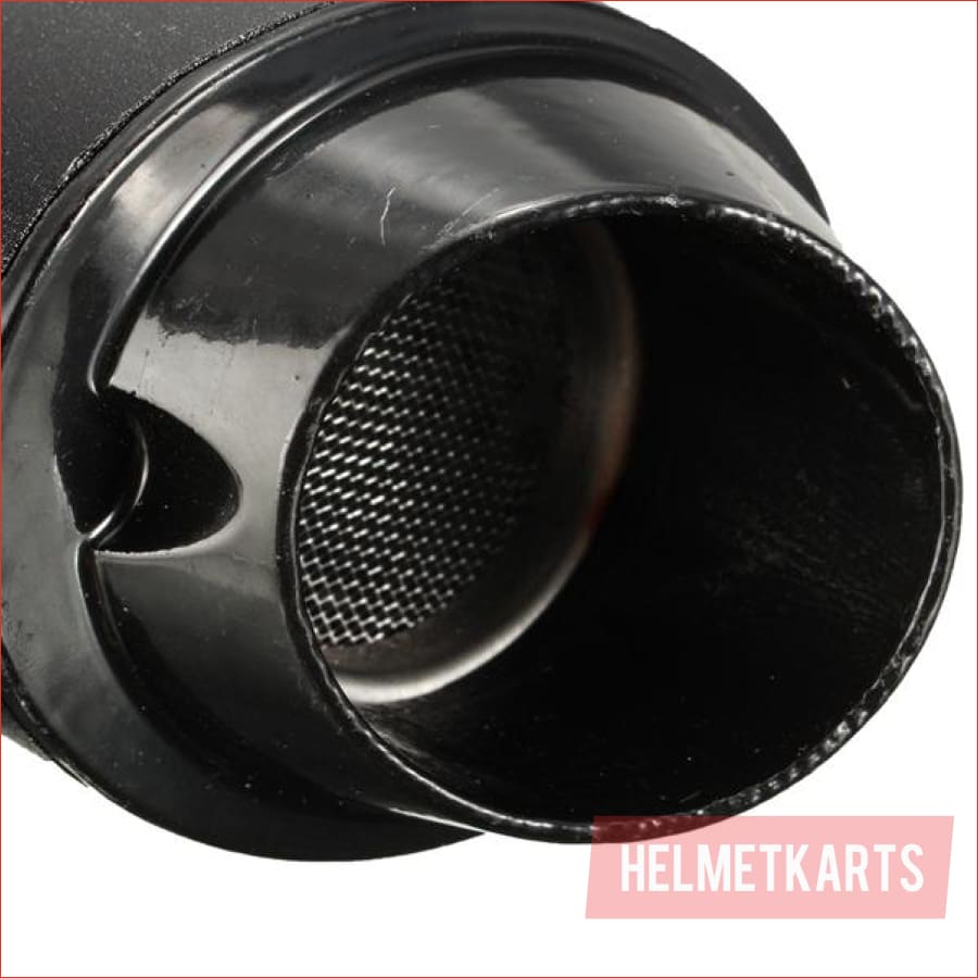 28mm / 38mm Matte black alloy exhaust muffler - Helmetkarts