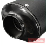 28mm / 38mm Matte black alloy exhaust muffler - Helmetkarts