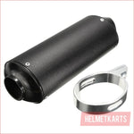 28mm / 38mm Matte black alloy exhaust muffler - Helmetkarts