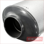 28mm / 38mm Matte silver alloy exhaust muffler - Helmetkarts