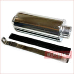 28mm Chrome alloy exhaust muffler - Helmetkarts