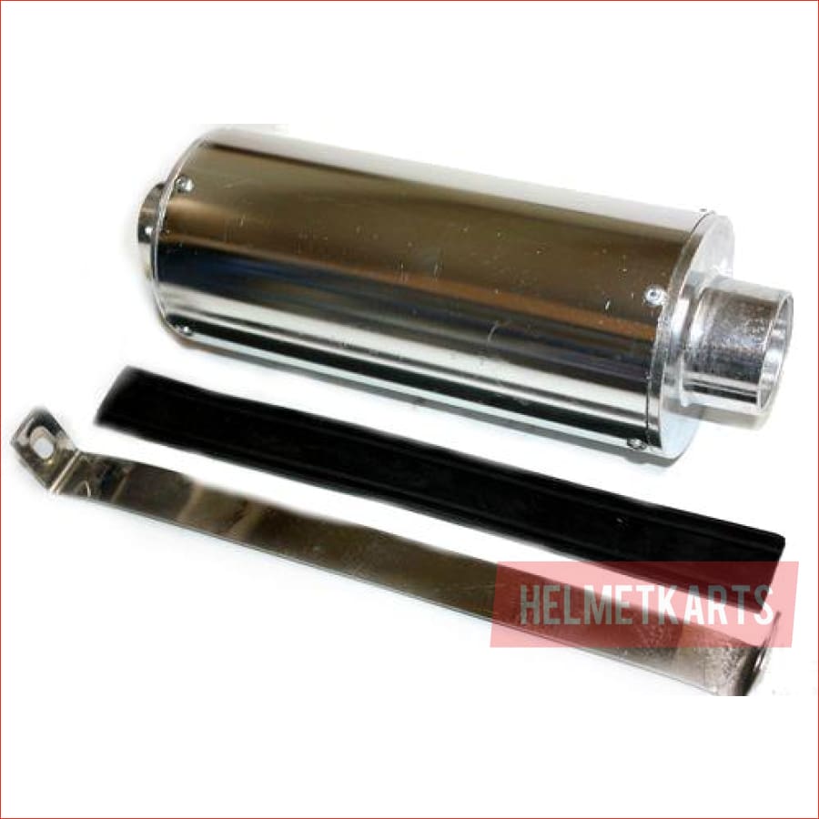 28mm Chrome alloy exhaust muffler - Helmetkarts