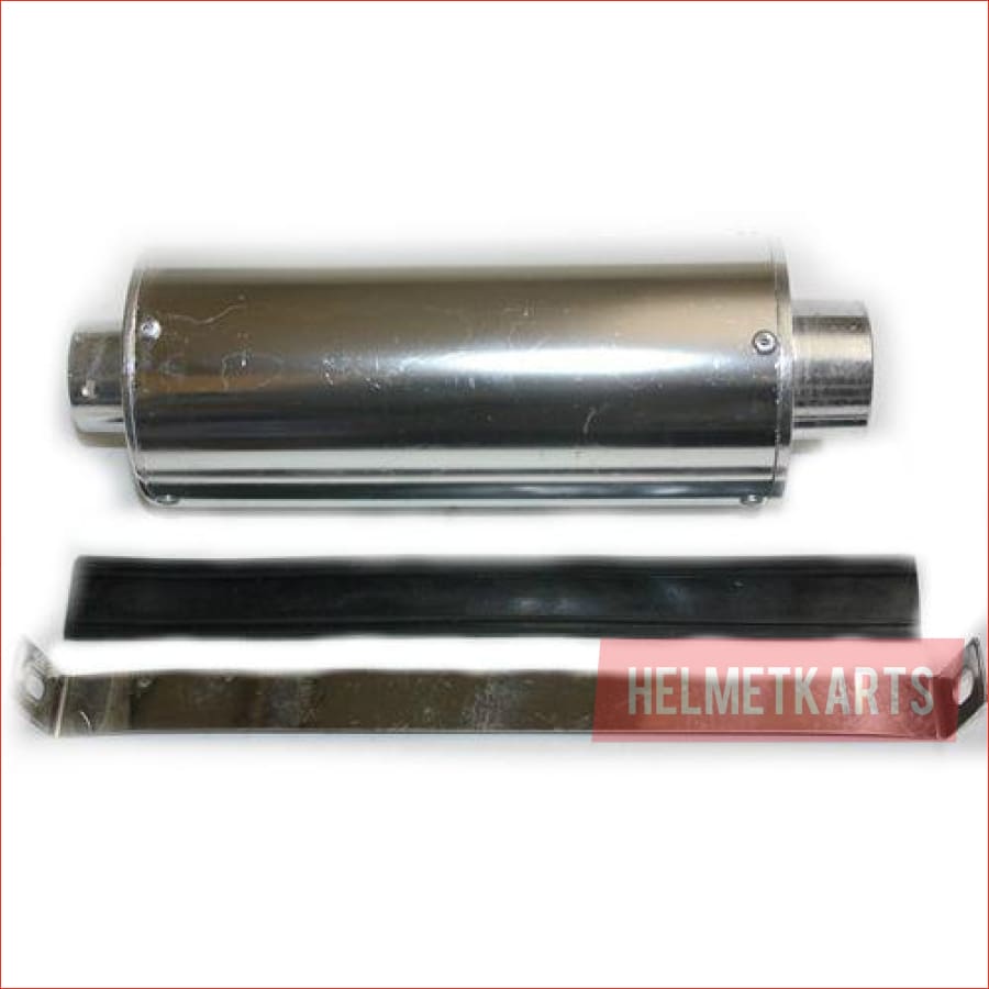 28mm Chrome alloy exhaust muffler - Helmetkarts